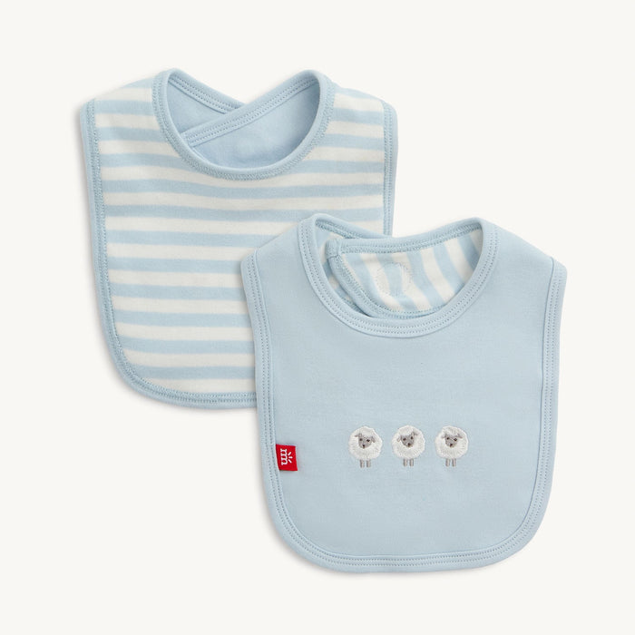 Magnetic Me Blue Stripe
Organic Cotton
Magnetic Reversible Bib