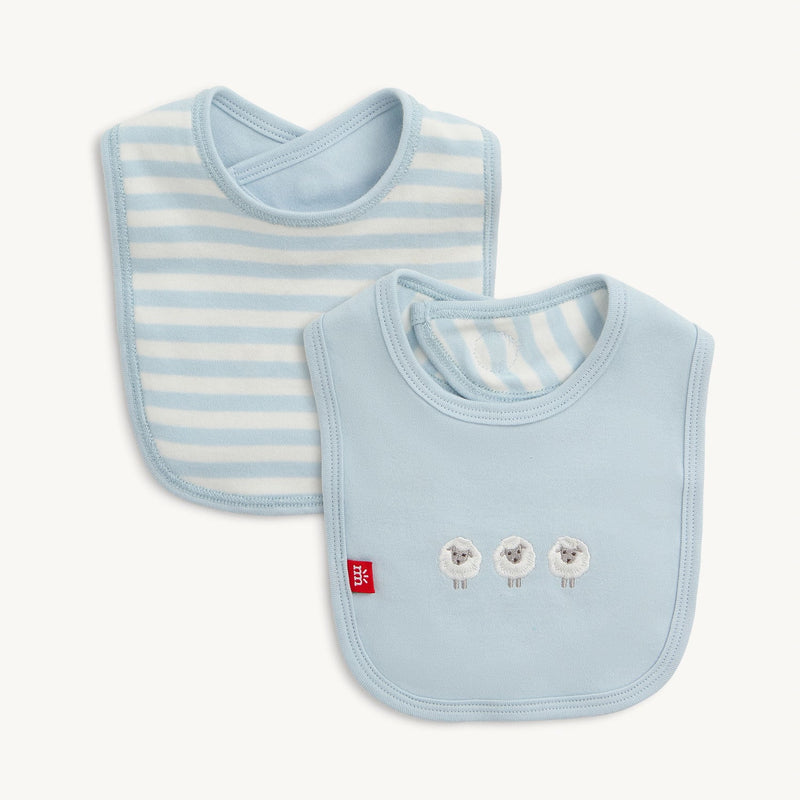 Magnetic Me Blue Stripe
Organic Cotton
Magnetic Reversible Bib