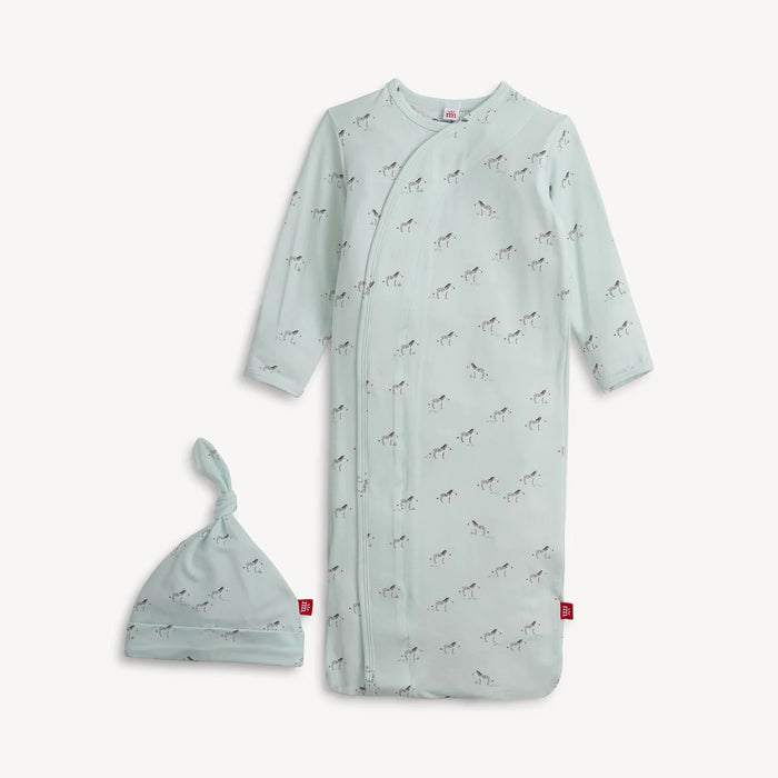 Magnetic Me Teal Savannah Plains Modal Magnetic Gown & Hat Set