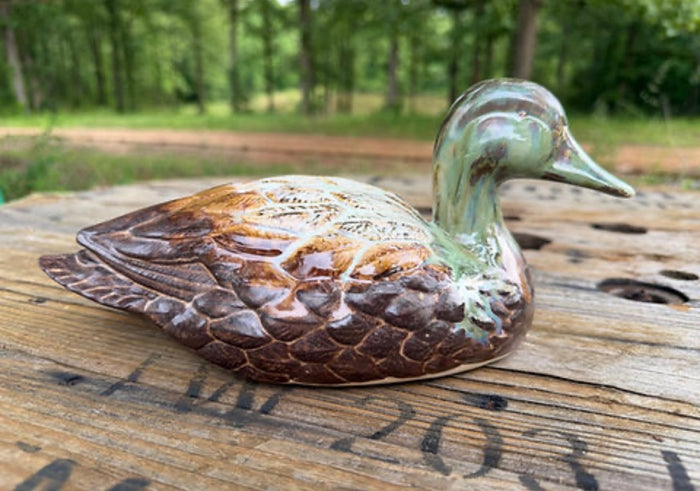Rosaline Pottery Large Duck Color Mallard