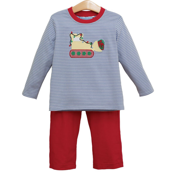 Trotter Street Constructing Christmas Pant Set