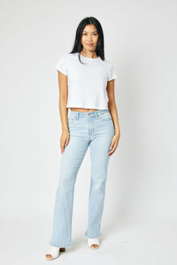 Judy Blue Plus MidRise Side Slit Hem Bootcut