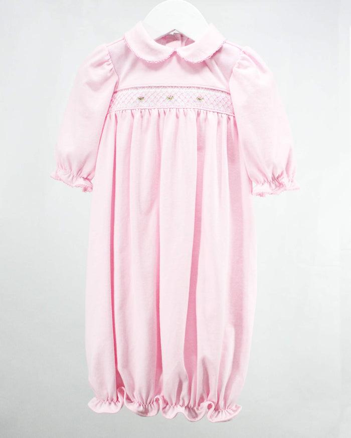 Baby Blessings Geometric Levi Gown Pink