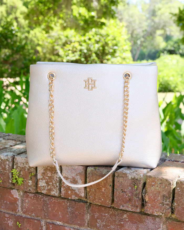 Caroline Hill Blair Tote Pearl
