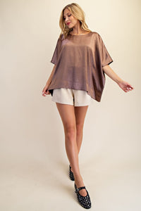 Round Neck Oversized Top