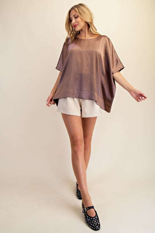Round Neck Oversized Top