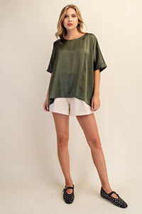 Round Neck Oversized Top