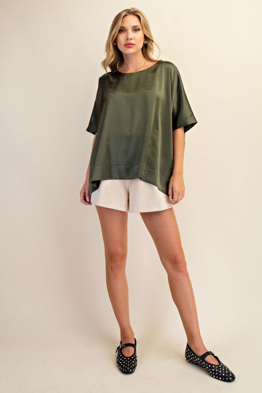Round Neck Oversized Top
