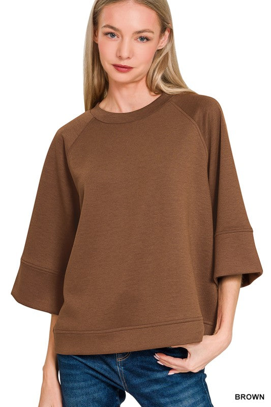 Scuba 3/4 Sleeve Pullover