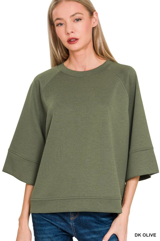 Scuba 3/4 Sleeve Pullover