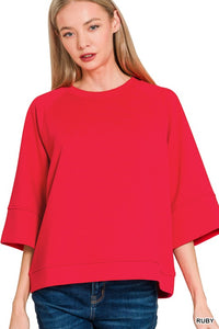 Scuba 3/4 Sleeve Pullover