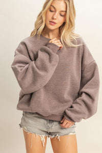Crew Neck Oversized Sweatshirt