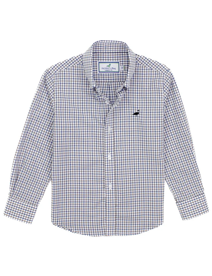 Properly Tied Boys Seasonal Sportshirt Carolina