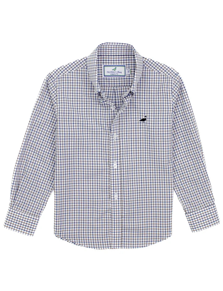 Properly Tied Boys Seasonal Sportshirt Carolina