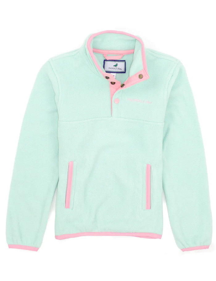 Properly Tied Girls Luna Pullover Beach Glass