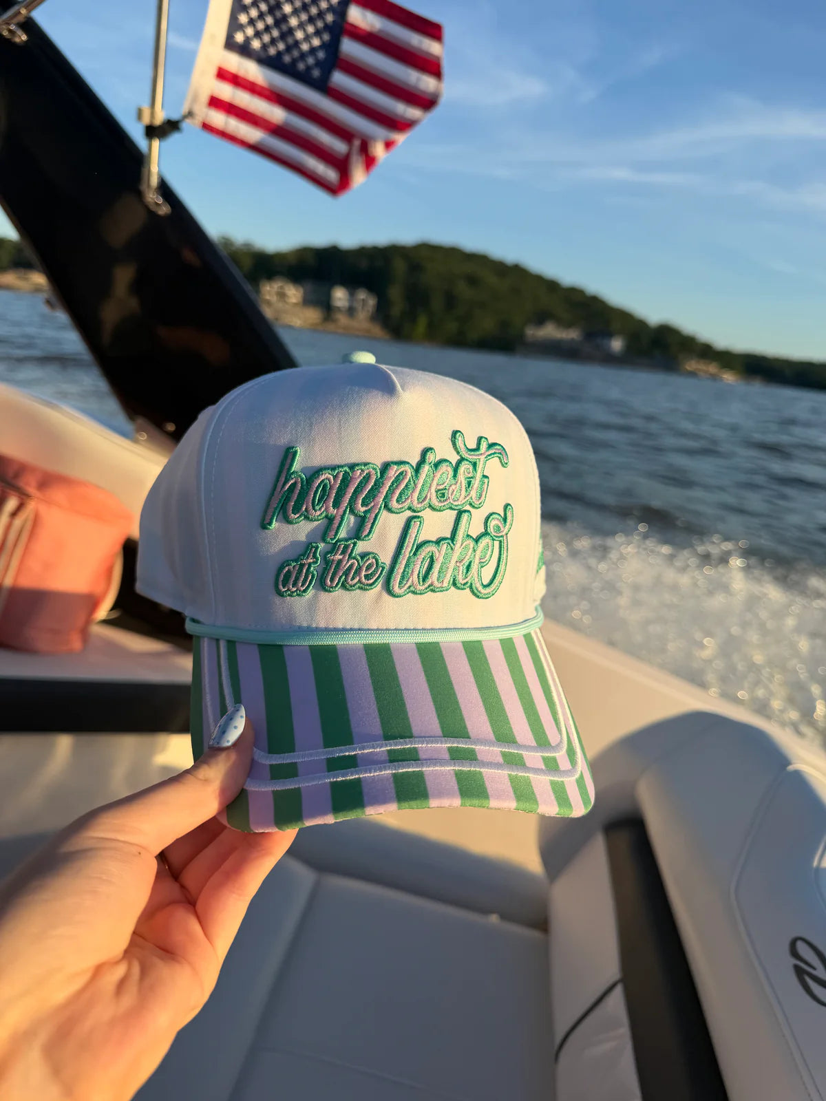 HAPPIEST AT THE LAKE HAT