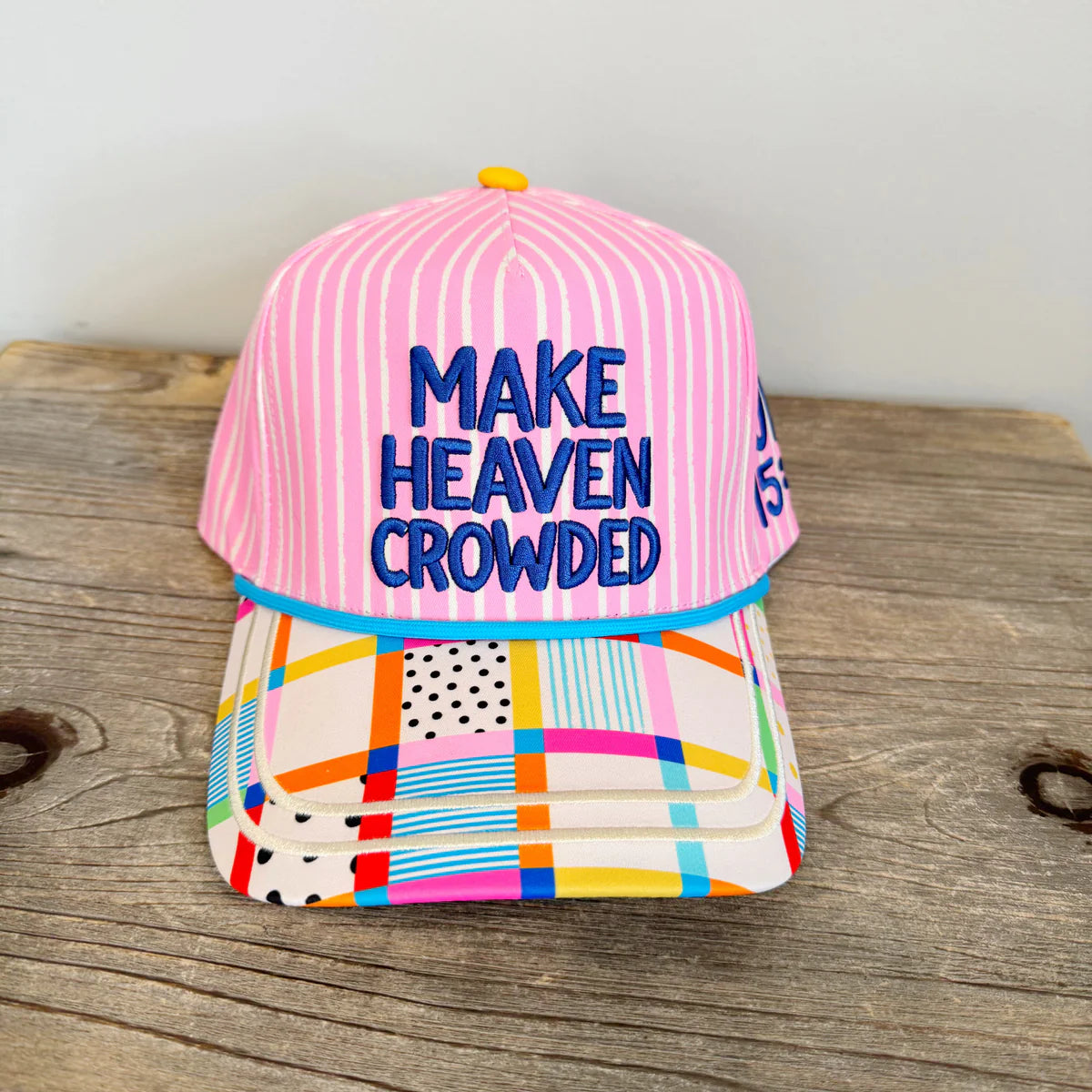 MAKE HEAVEN CROWDED STRIPE HAT