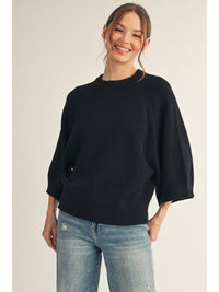 Drop Shoulder Soft Comfy Sweater Top