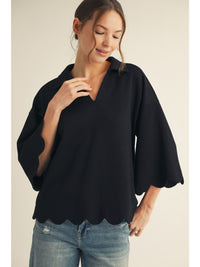 Scallop Edge Detail Solid Top