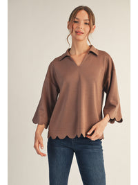 Scallop Edge Detail Solid Top