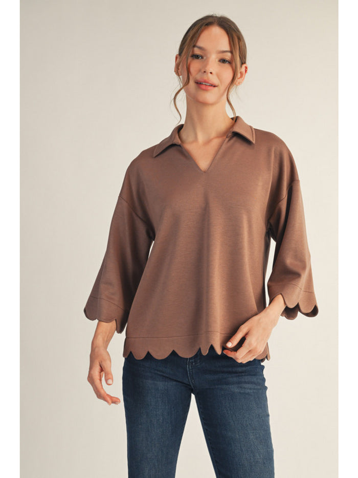 Scallop Edge Detail Solid Top
