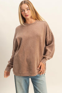 Oversized Crew Neck Sweatshirt