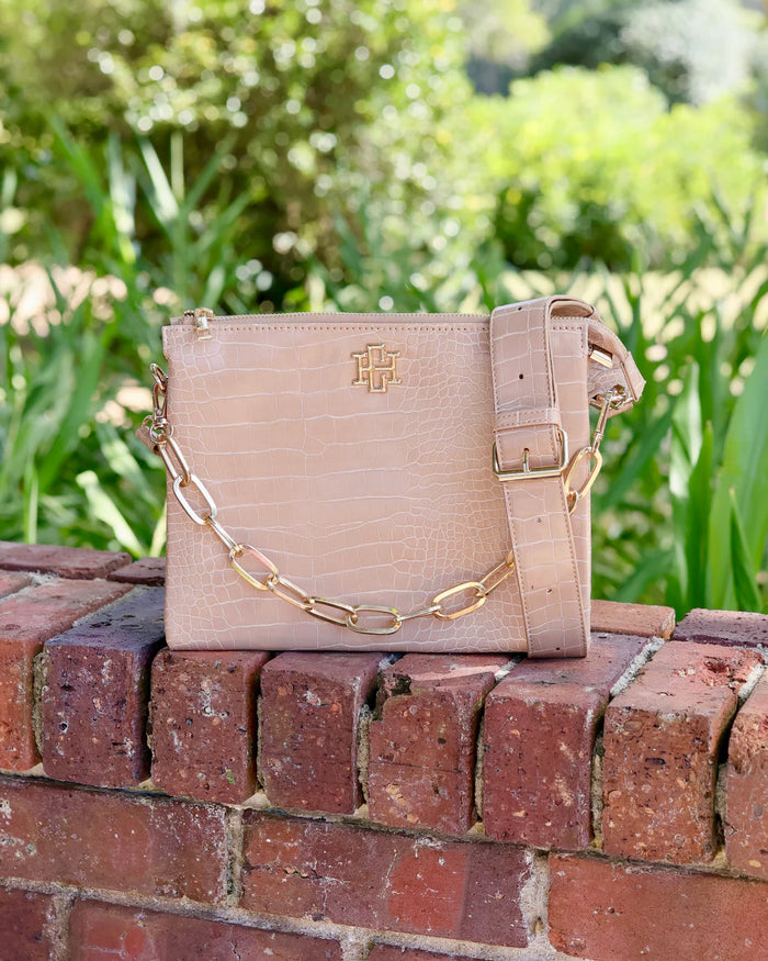 Caroline Hill Ariana Crossbody Latte EC