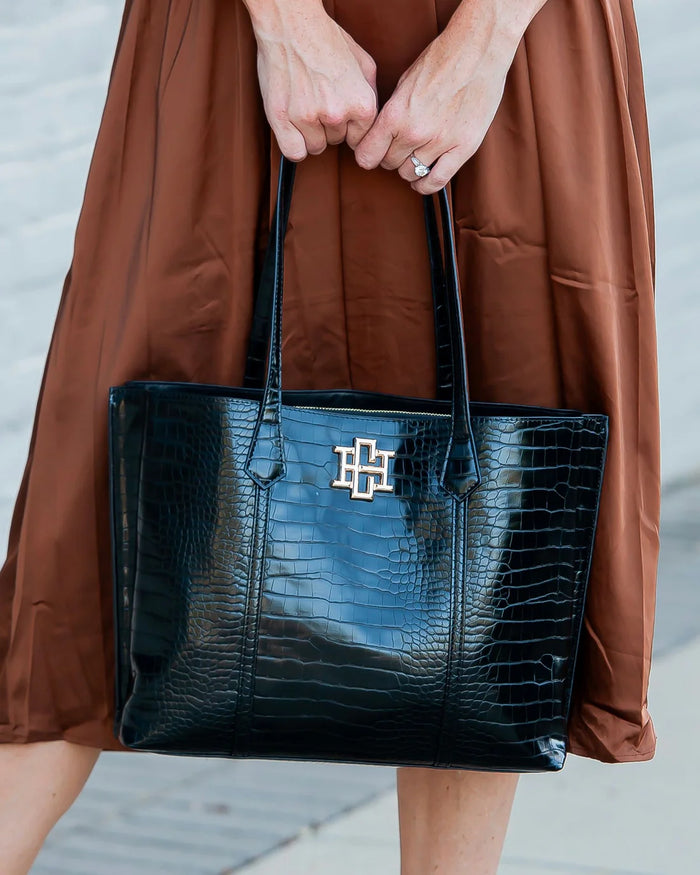 Caroline Hill Heath Tote Bag Black EC