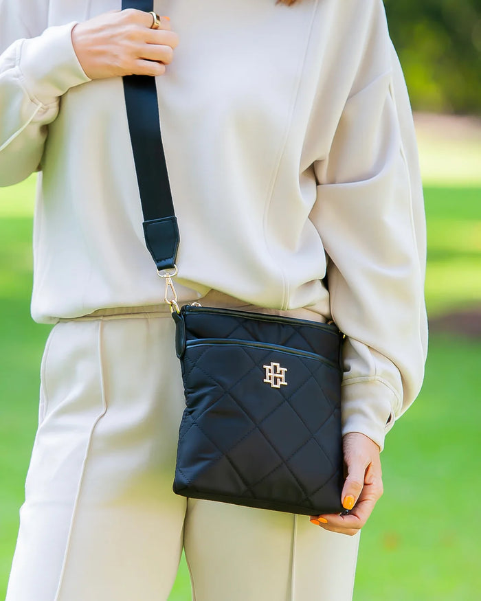 Caroline Hill Briggs Crossbody Black Nylon