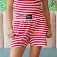 LULU MAC- STRIPE SHORTS