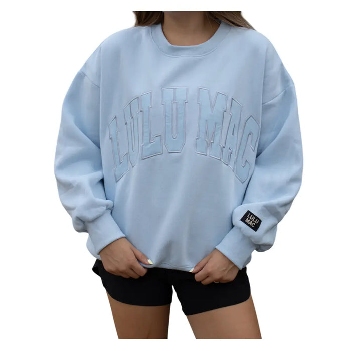 LULU MAC-MONO LIGHT BLUE SWEATSHIRT