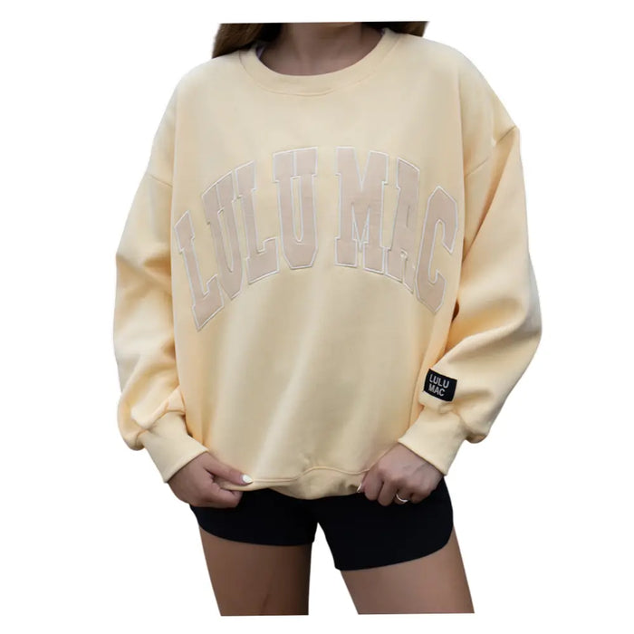 LULU MAC-MONO BUTTER SWEATSHIRT