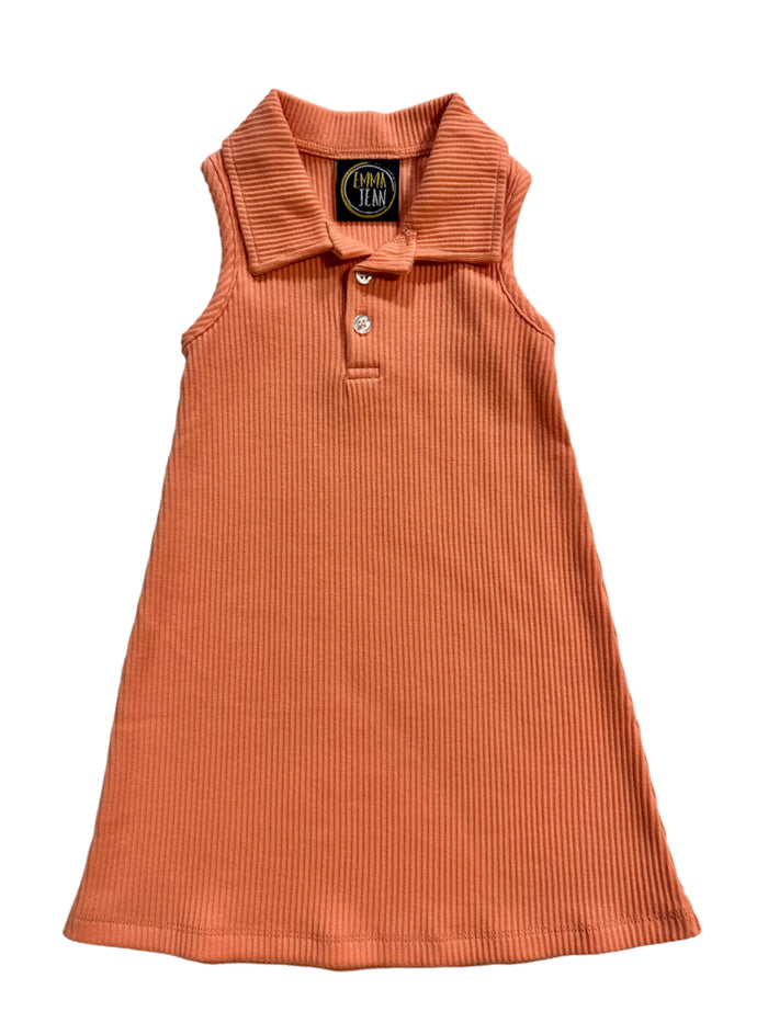 Emma Jean Aubrey Tank Dress–Tangerine