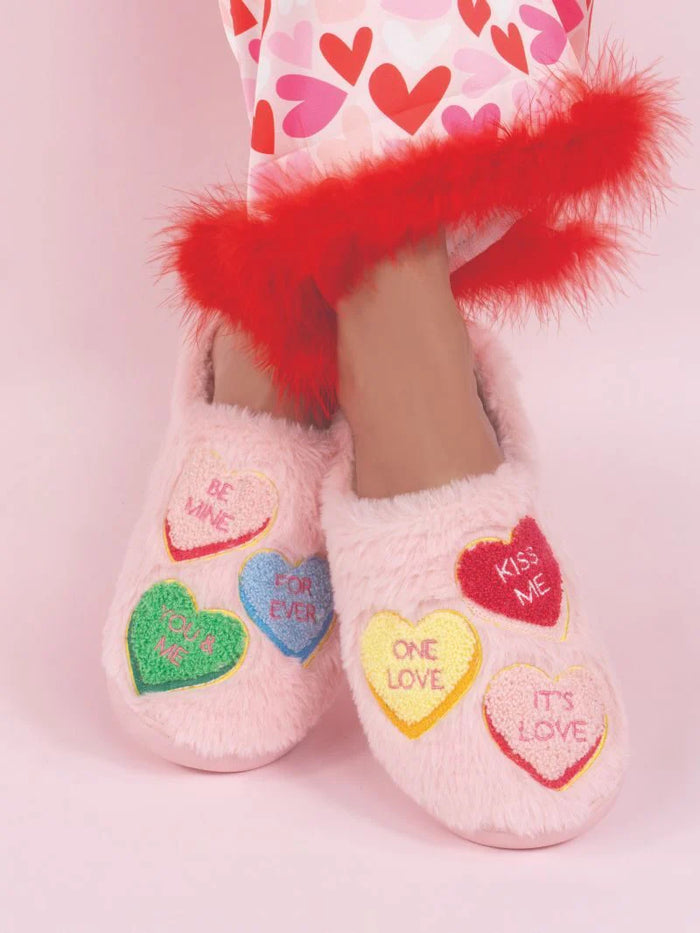 Simply Southern Valentine Slippers - Candy