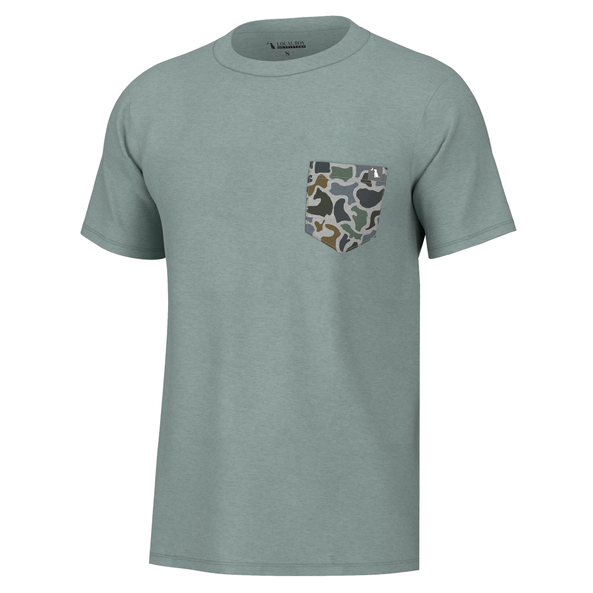 Local Boy-S/S Heather-Blend Crew