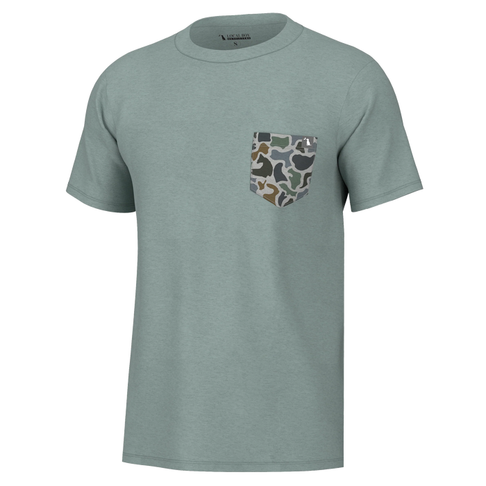 Local Boy-S/S Heather-Blend Crew