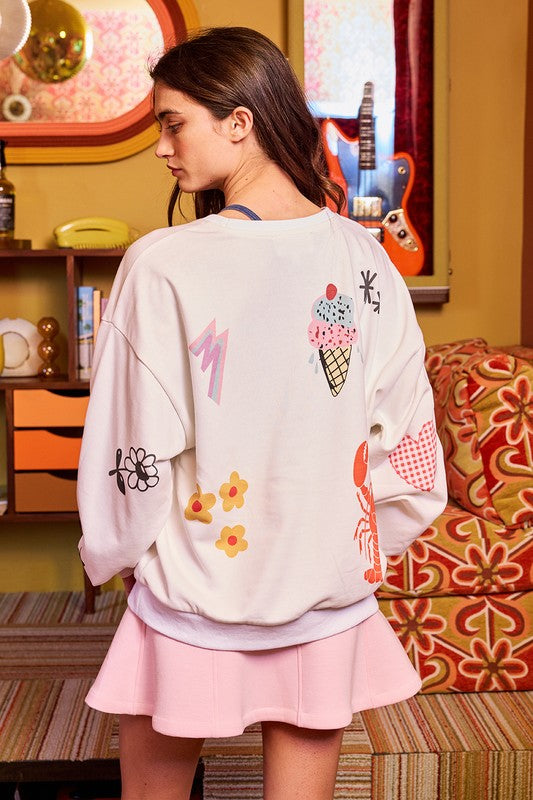 somebody Loves You' Graphic Sweatshirts