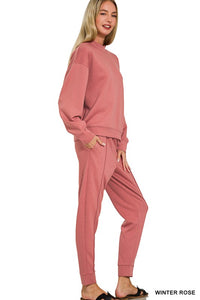 Scuba Mock Neck Pullover & Joggers Set
