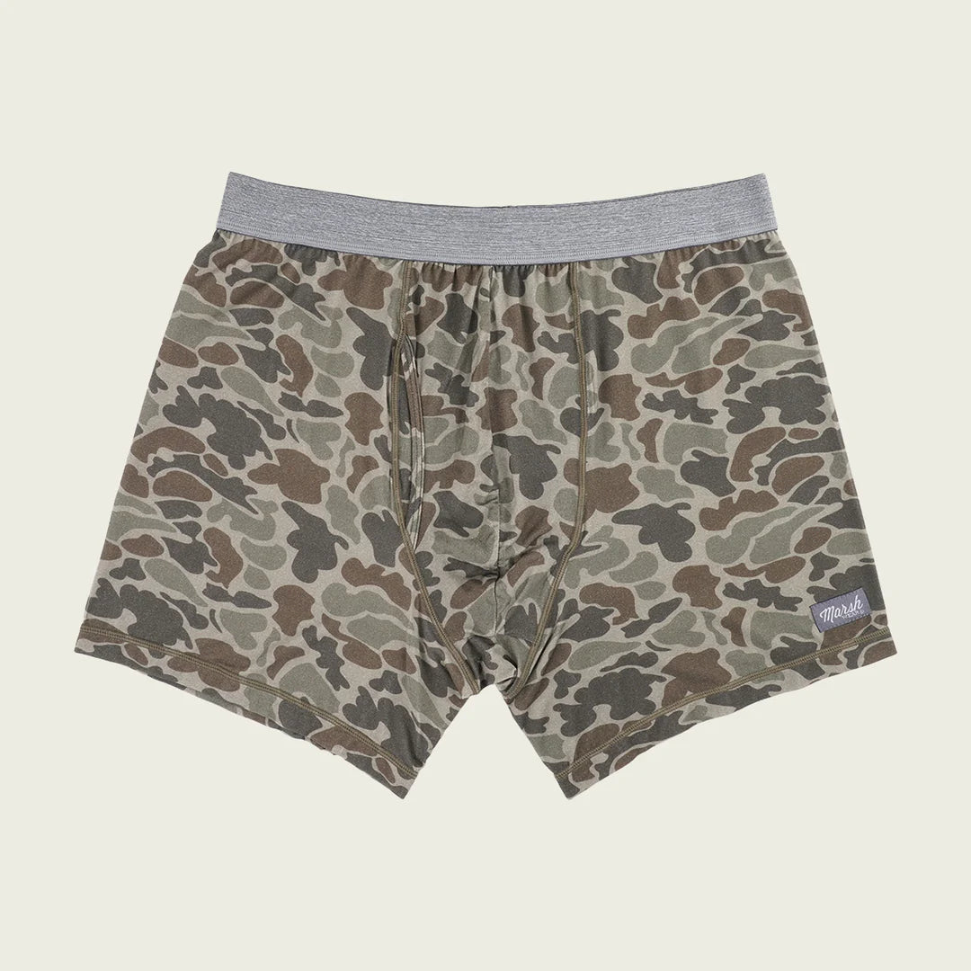 Marsh Wear- Buxton Brief Boxers-Dark Green Mallard Camo