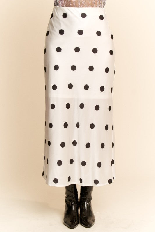 Polka Dot Long Skirt