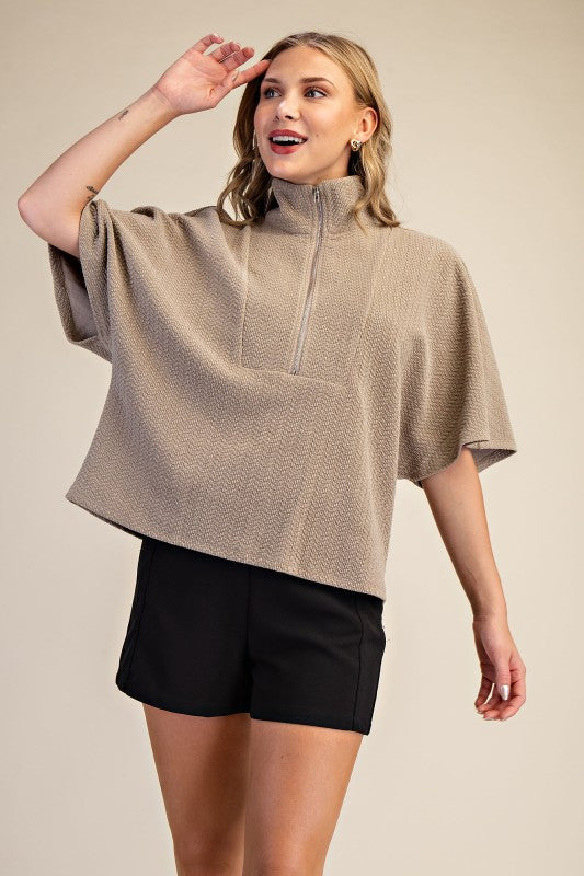 V-neck Puff Sleeve Top