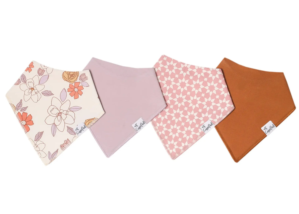 Copper Pearl Baby Bandana Bibs