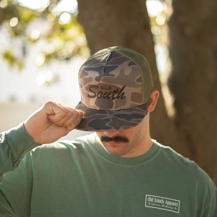 Old South- Trucker Hat- Patch Thicket Camo