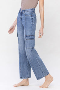 Vervet 90'S SUPER HIGH RISE DAD CARGO JEANS