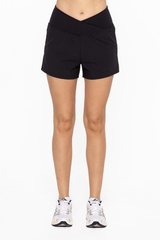 Mono-b Crossover Waist Running Shorts