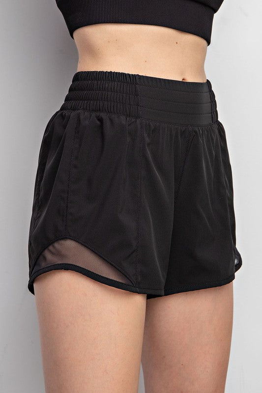 3INCH STRETCH WOVEN EXERCISE SHORTS WITH SIDE MESH