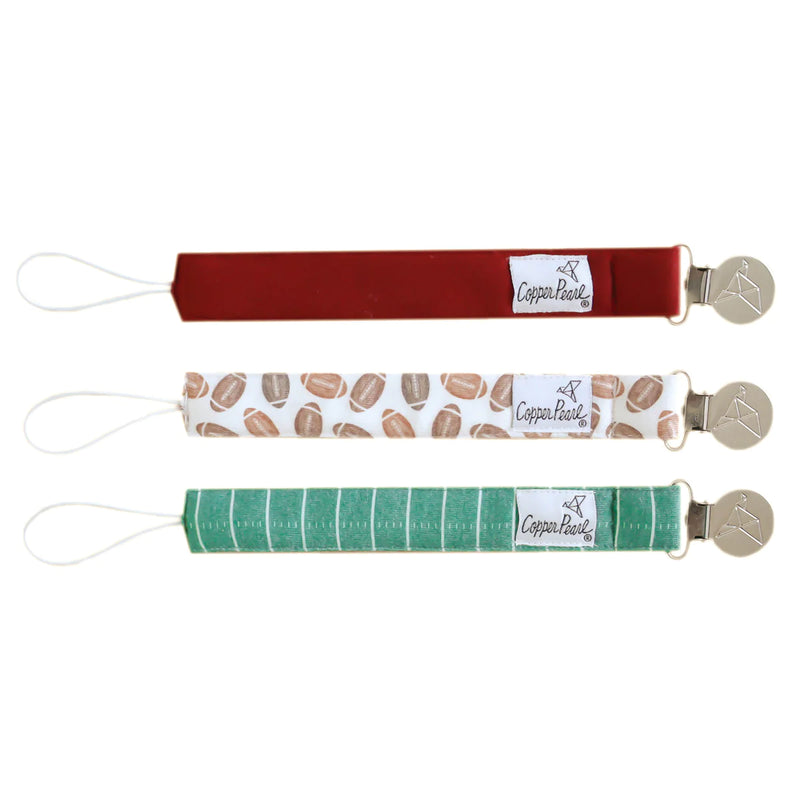 Copper Pearl Binky Clip Set (3-Pack)