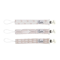 Copper Pearl Binky Clip Set (3-Pack)