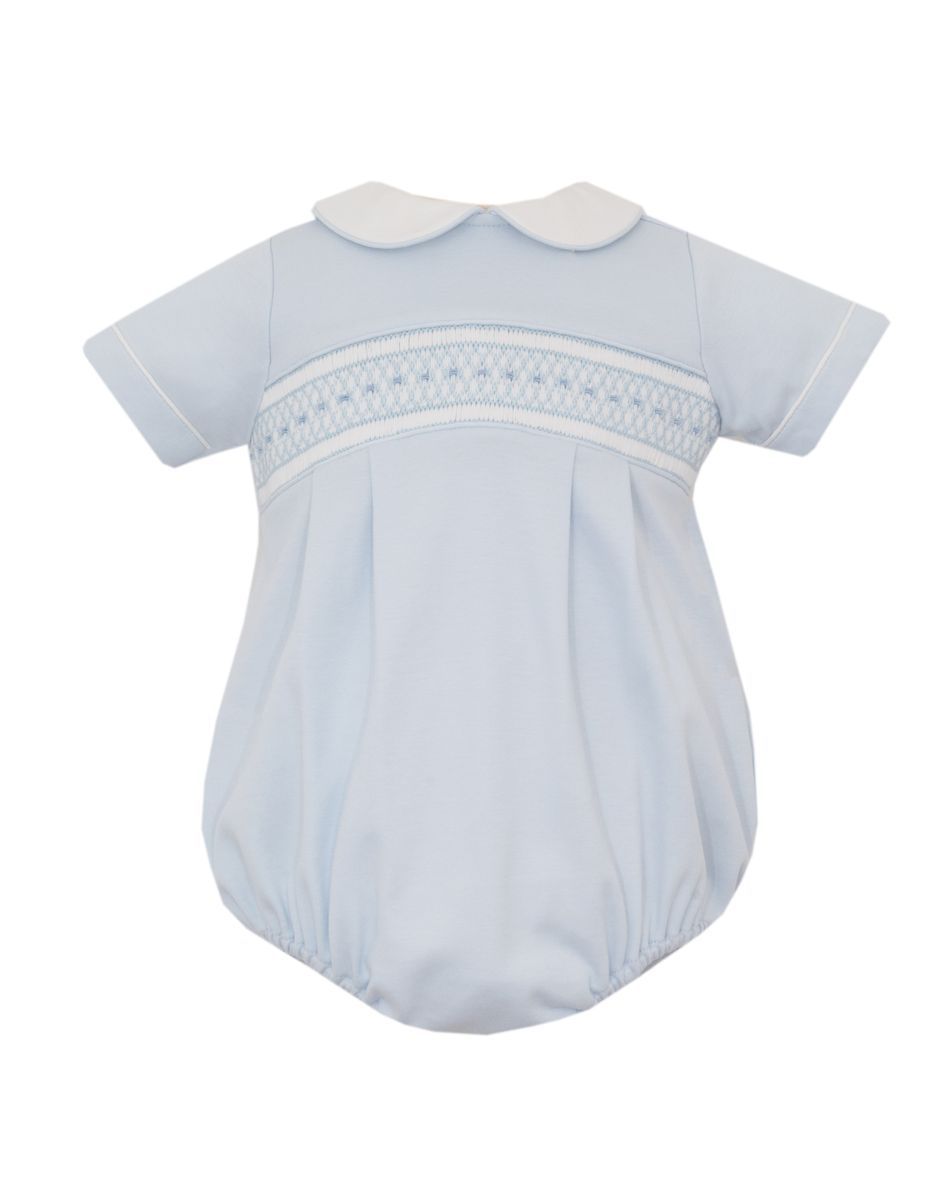 Petit Bebe CARTER - Lt.Blue knit boy's bubble