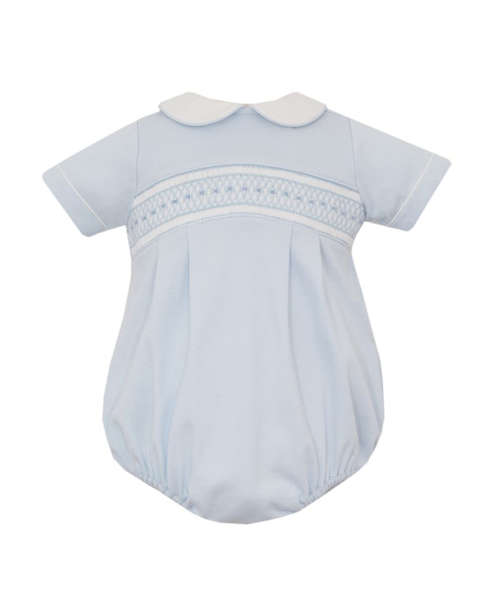 Petit Bebe CARTER - Lt.Blue knit boy's bubble